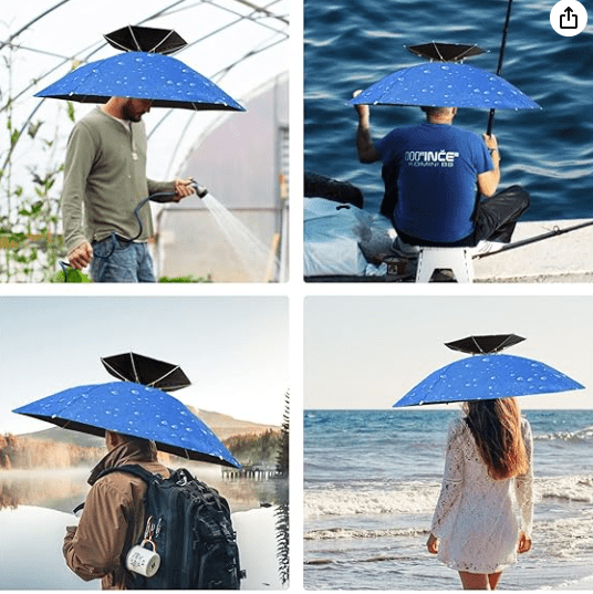 PARAGUAS TIPO SOMBRERO MULTIPROPOSITO - luzstore